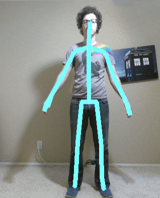 Facing Kinect Gif